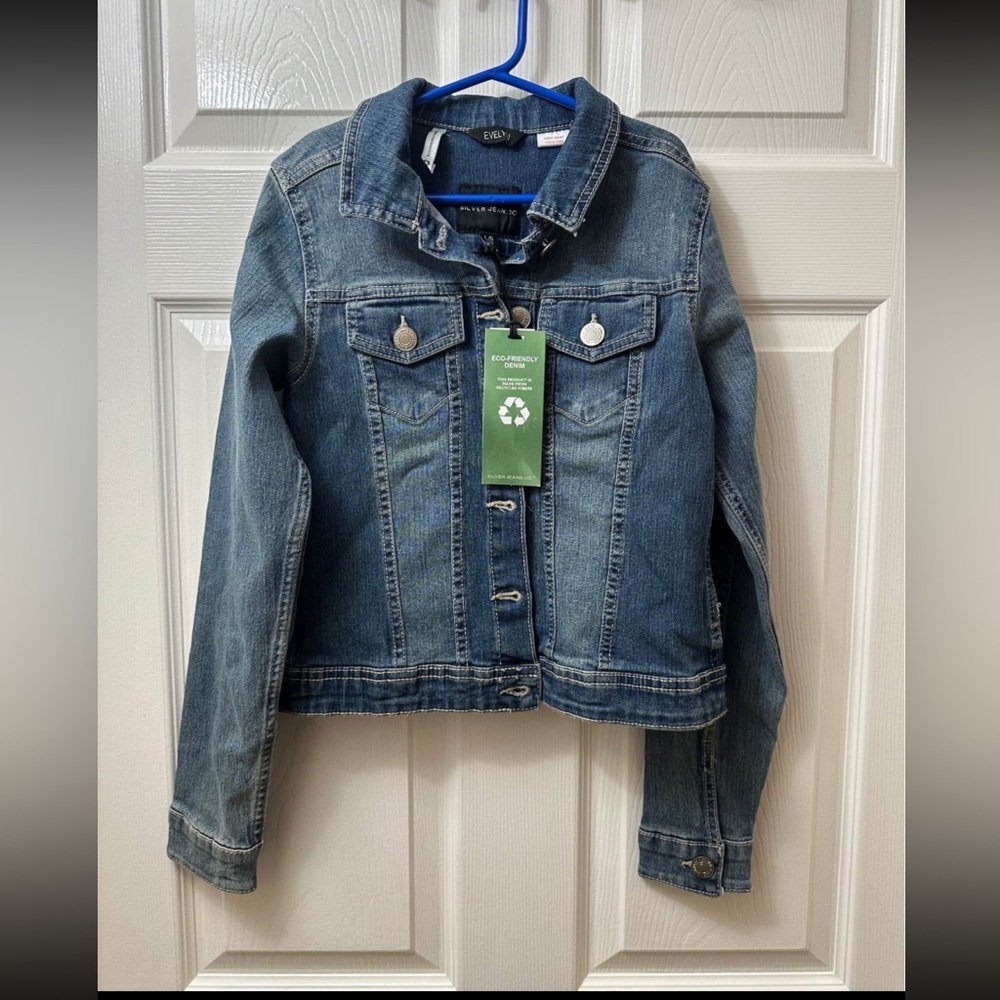 Silver Jeans Girls Denim Jacket 12/14 NEW